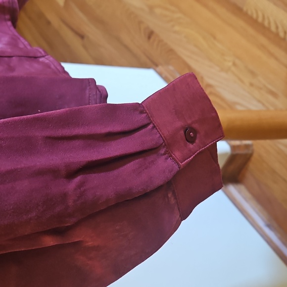 NWT Lucky Brand, Maroon Blouse, Large - Picture 10 of 10